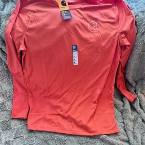 CARHARTT FORCE SUN DEFENDER LIGHTWEIGHT LONG-SLEEVE LOGO GRAPHIC T-SHIRT